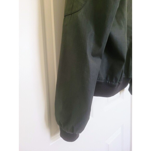 JORDACHE VINTAGE-STYLE OLIVE GREEN BOMBER JACKET SIZE 42 Classic Military Design - Picture 7 of 11